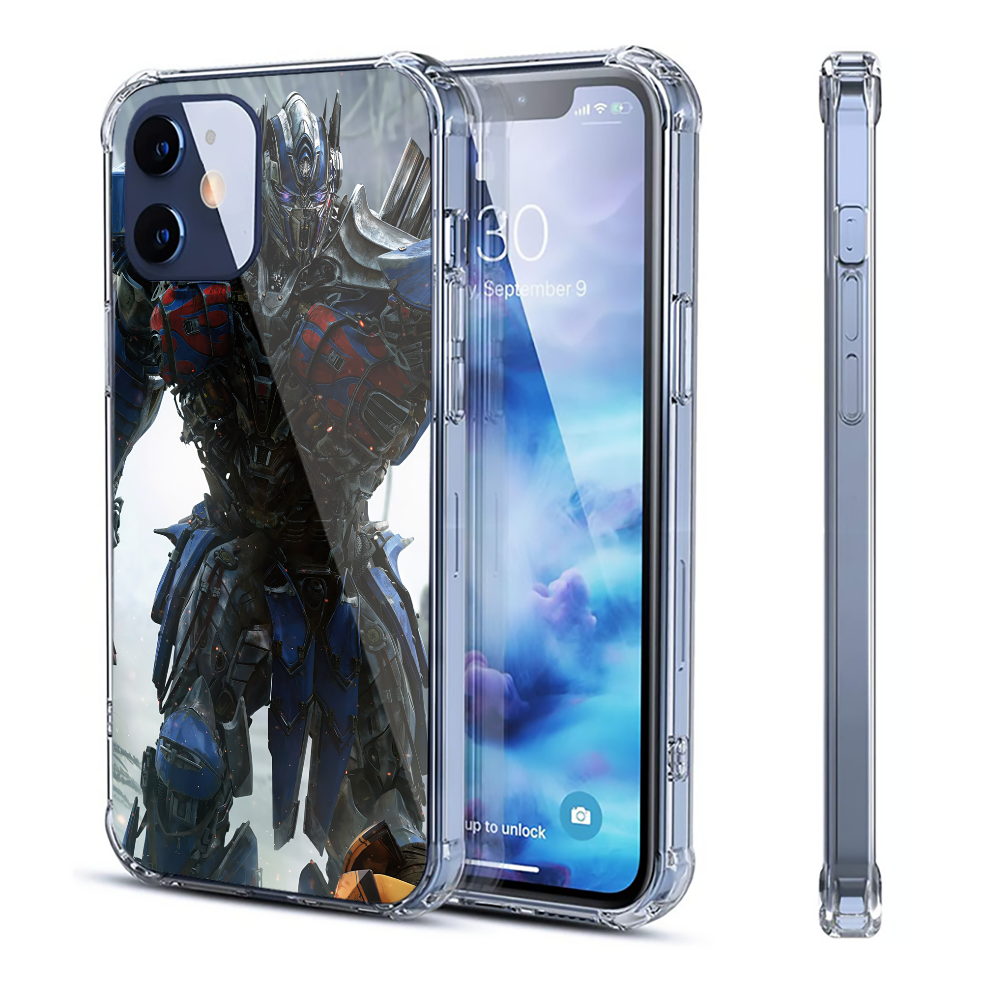（画像用） Transformers トランスフォーマー 【iPhone 12シリーズ対応】透明スマホケース（クリアソフトケース）